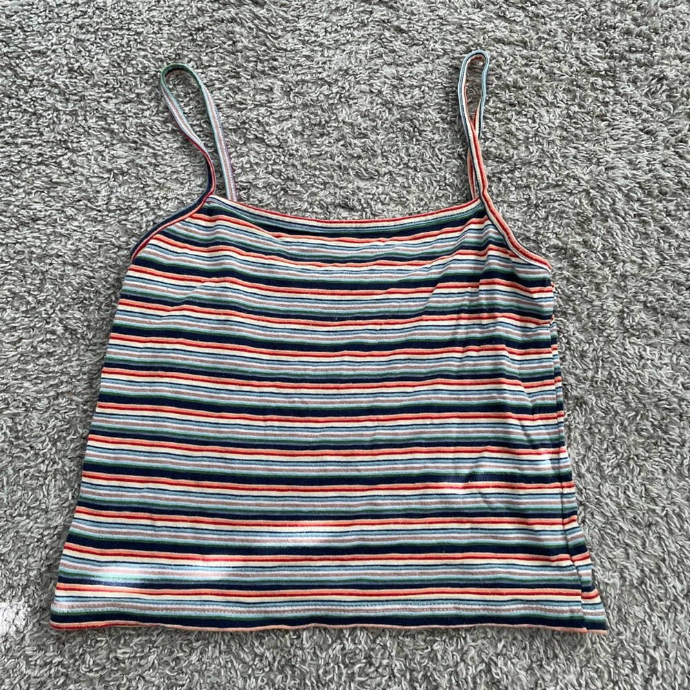 RARE Brandy Melville “rainbow Daphne” crop top